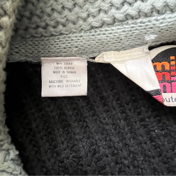 Miller Outerwear Vintage Rare 1970s Cardigan Sweater Grandpa Dad Vibes Gray Sz L - Picture 9 of 11